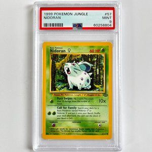 PSA 9 Nidoran Mint 57/64  Jungle Set Unlimited 1999 Pokémon 60258804